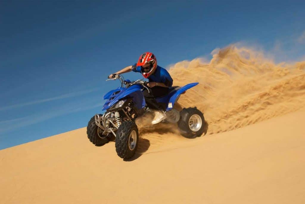 Driving at the sand dunes