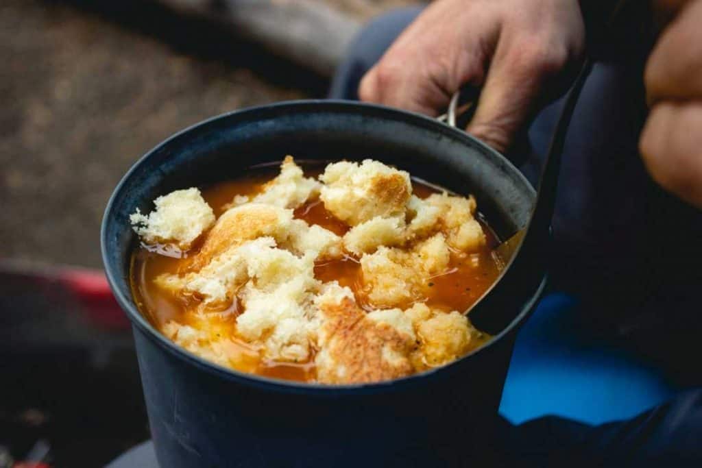 food prepared in camp